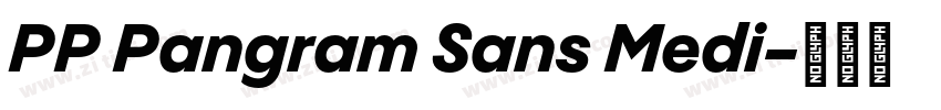 PP Pangram Sans Medi字体转换